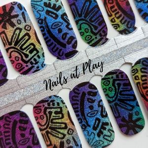 5 for $15 Nail Wraps- Wax Print